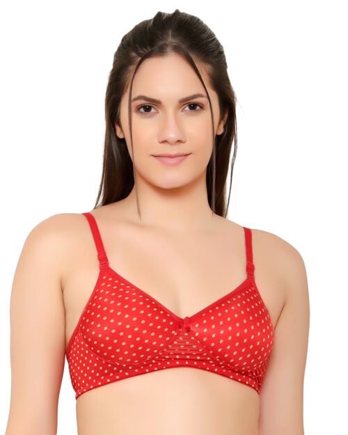 Rosefoam Women's Full Coverage Lightly Padded Chita Printed Bra – Everyday Comfort & Support