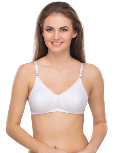 Tahira – Vermillion Printed Seamless Cotton Bra for Women