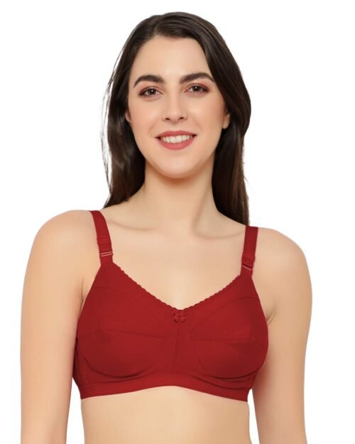 Saras Cotton Blend Lightly Padded Bra Set for Women & Girls | Full Coverage Support Bra with Adjustable Straps – Combo (Multicolor)