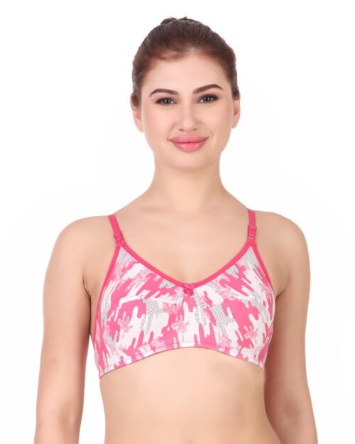 Lakshmi Printed Cotton Blend Bra for Women and Girls – Soft, Stylish & Comfortable